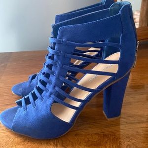 Royal blue heels